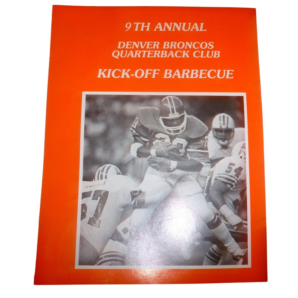 1984 Denver Broncos Quarterback Club 9th Annual Kick-Off Barbecue Program